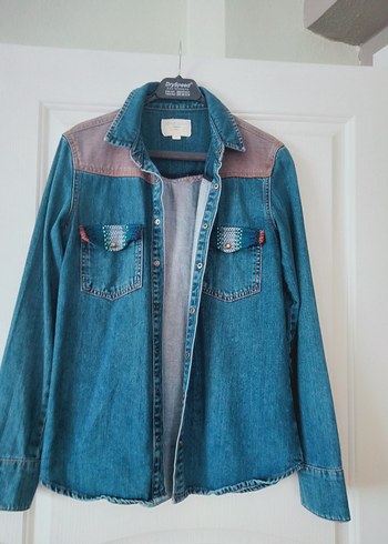 Pull and Bear Kadın Denim Gömlek