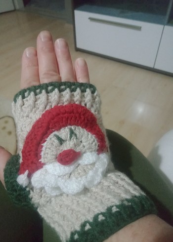 Renkli Örgü Kadın Eldivenleri - Görsel 9