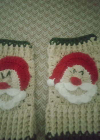 Renkli Örgü Kadın Eldivenleri - Görsel 3