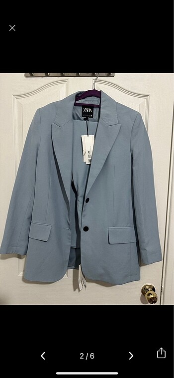 xs Beden mavi Renk Zara blazer takım
