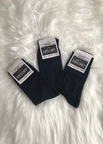 Favorit Erkek Siyah Uzun Çorap - Görsel 2