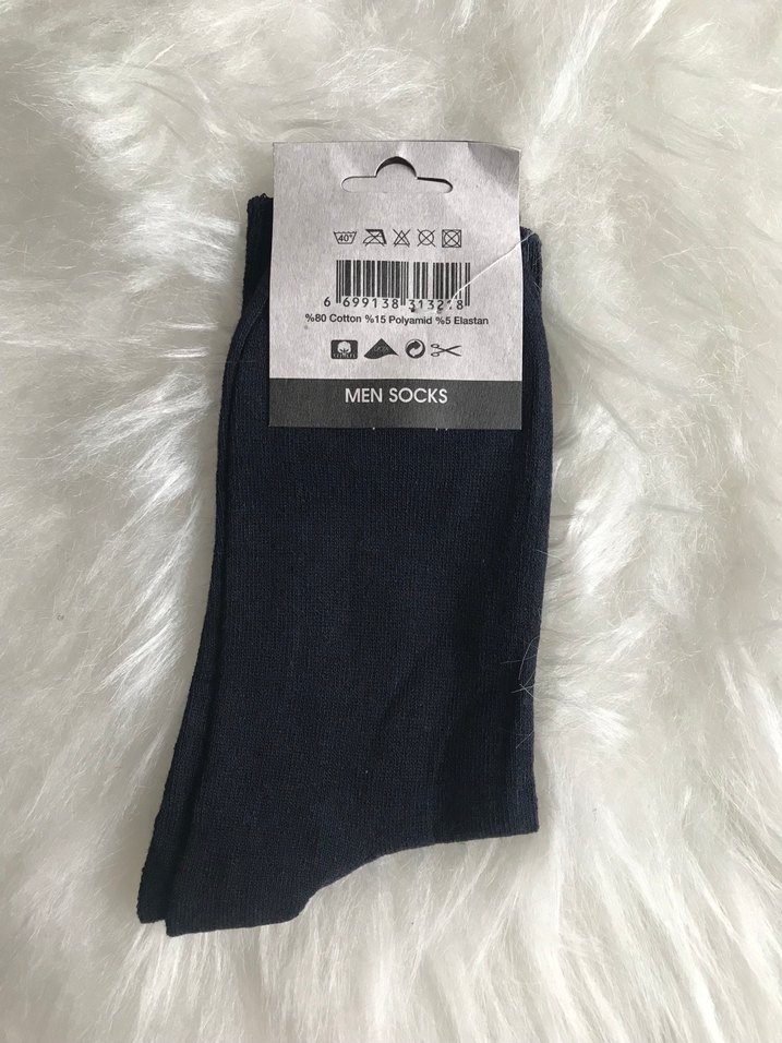 Favorit Erkek Siyah Uzun Çorap - Görsel 3
