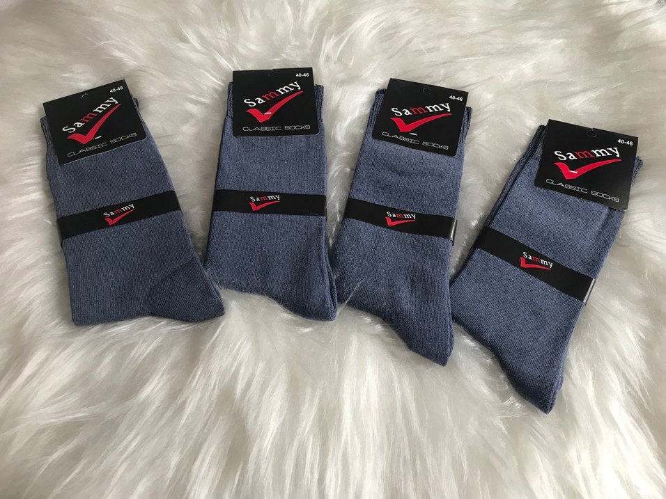 Sammy Gri Erkek Çorap - Görsel 3