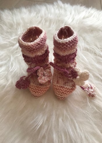 Kızlar için Pembe Örgü Kolsuz Hırka - Görsel 5