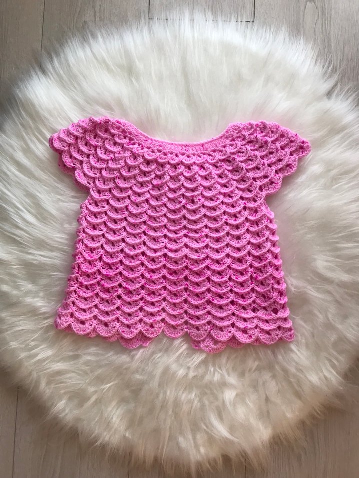 Kız Çocuk Pembe Örgü Kolsuz Hırka - Görsel 2