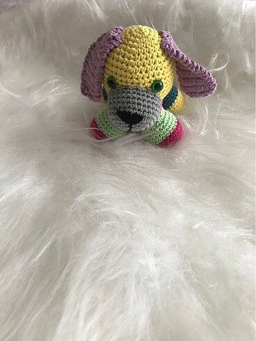 Amigurumi renkli köpek
