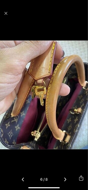 Beden kahverengi Renk Louis Vuitton kol çanta