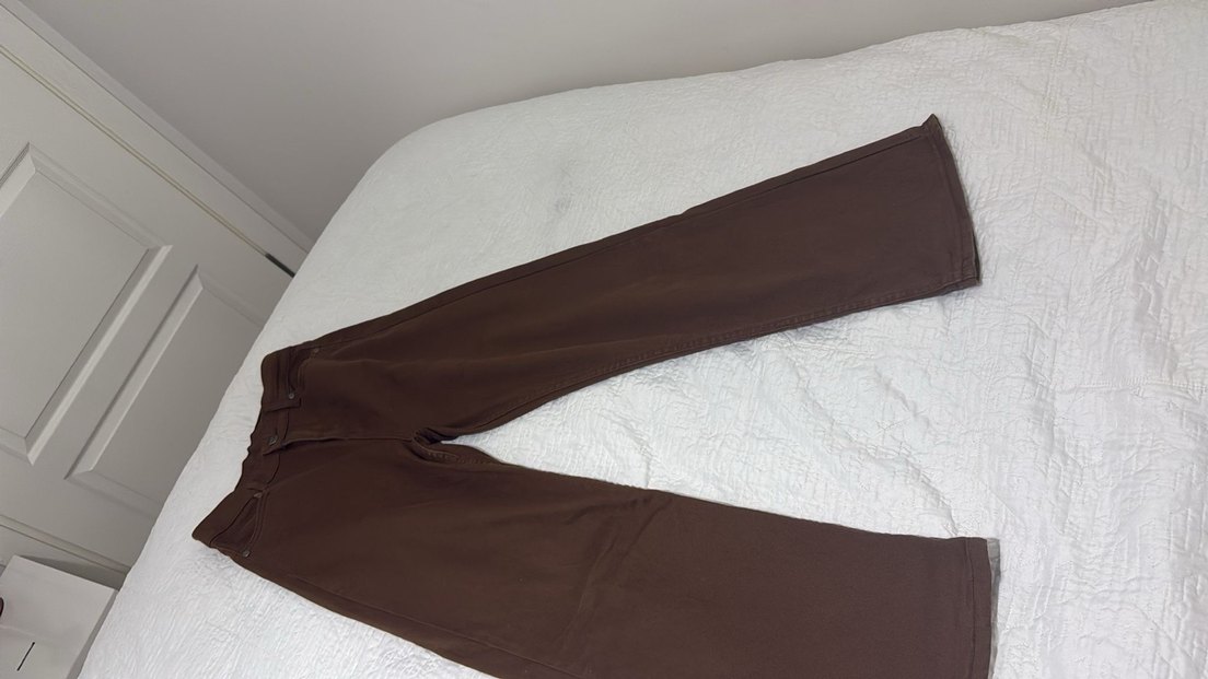 Kahverengi Kadın kot Pantolon - Görsel 2