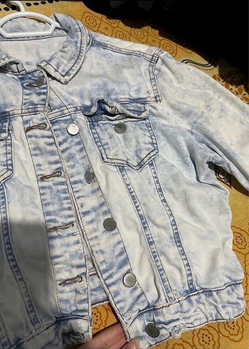 Buz mavisi kot ceket - Görsel 2