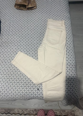 Ekru Pamuklu Kadın momjeans - Görsel 2