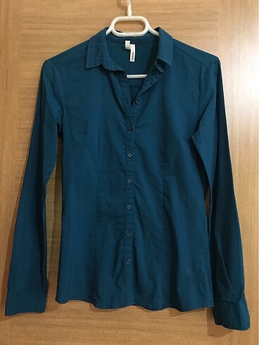 Petrol Yeşili Slim Fit Gömlek