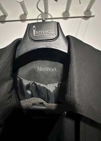 Network Network Kadın Siyah uzun Trençkot