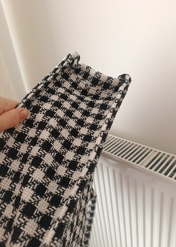 Örgü Desenli Beyaz Gri Kadın Çanta - Görsel 6