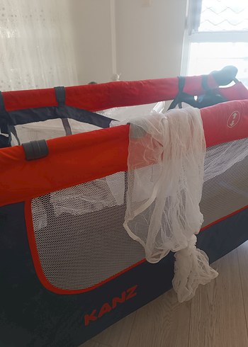 Kırmızı lacivert Renkli Oyun Parkı Yatağı - Görsel 4