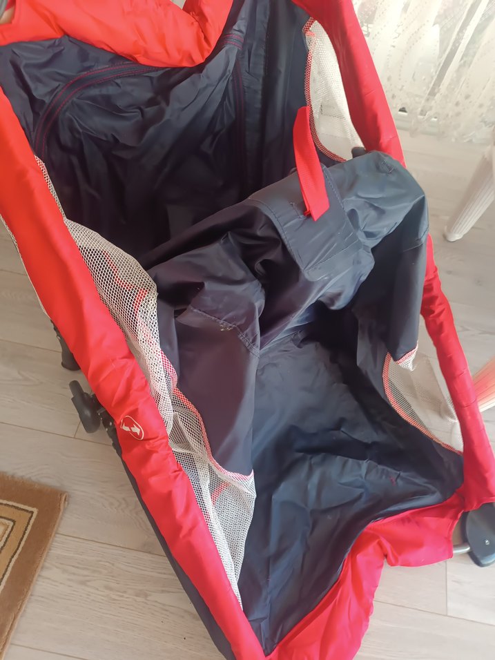 Kırmızı lacivert Renkli Oyun Parkı Yatağı - Görsel 5