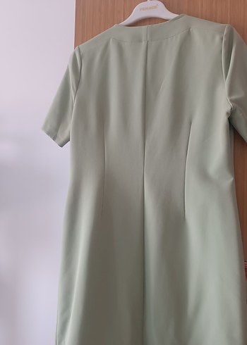 Çağla yeşili ekol elbise - Görsel 5