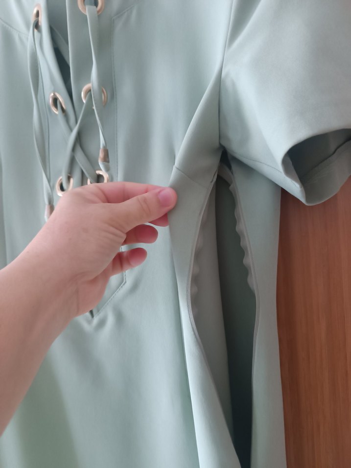 Çağla yeşili ekol elbise  - Görsel 4