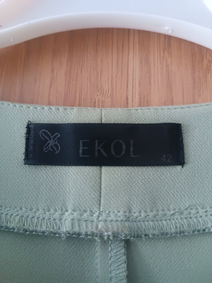 Çağla yeşili ekol elbise  - Görsel 3