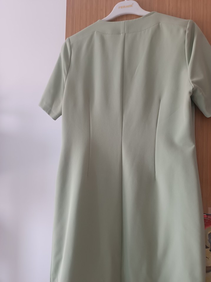 Çağla yeşili ekol elbise  - Görsel 5