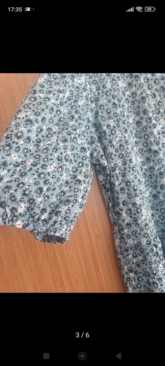 Mavi Bohem Uzun Elbise - Görsel 3