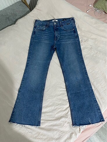 32 Beden mavi Renk Mavi maria flare cut
