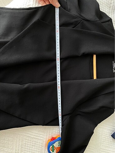 m Beden siyah Renk Kadın Crop Blazer Ceket