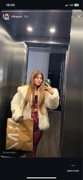 Zebra desenli Kadin fermuarlı eşortman alt üst takımı