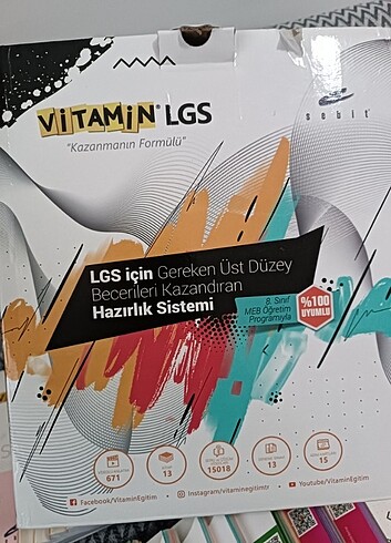 Vitamin lgs sekizinci sınıf set