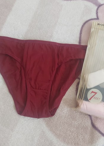 diğer Beden 7'li Kadın Pamuklu Külot Seti
