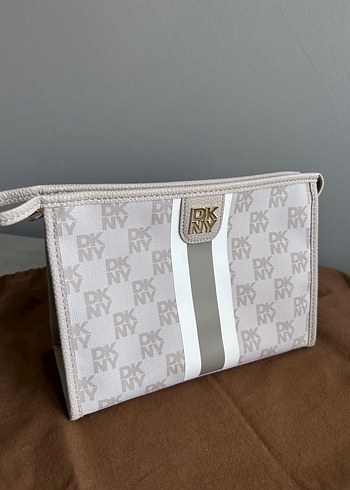 DKNY Pkny Monogramli Sik Krem Canta