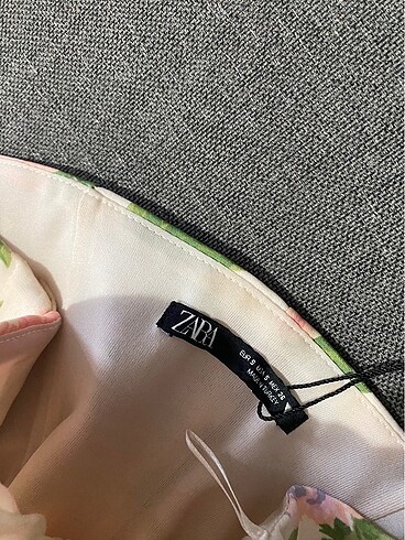 s Beden Zara Çiçekli Büstiyer Korse