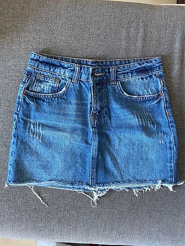 Denim Kot Etek