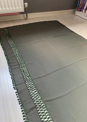 Beden Dantel Detaylı Haki Kadın Şal