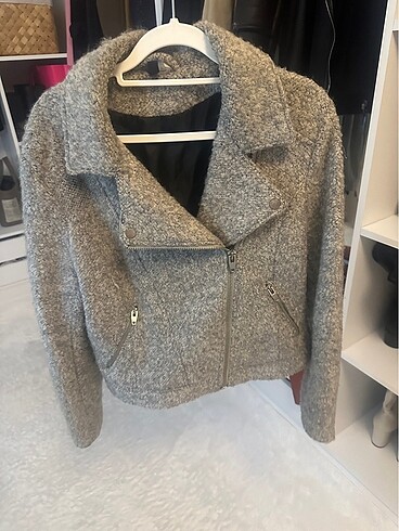 H&M gri kase ceket