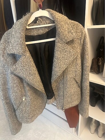H&M H&M gri kase ceket