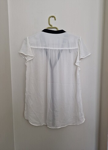 Vivienne Westwood Kolları fırfırlı transparan gömlek