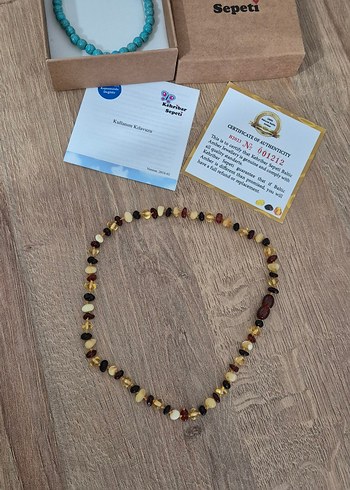 Bebek Kehribar Kolye - Görsel 3