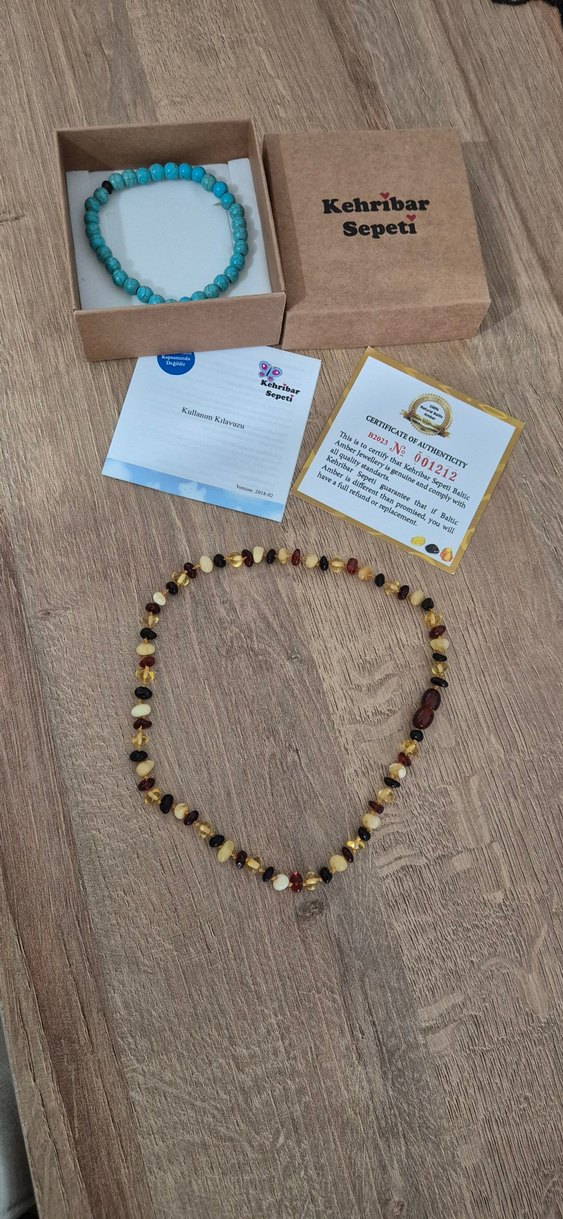 Bebek Kehribar Kolye - Görsel 3