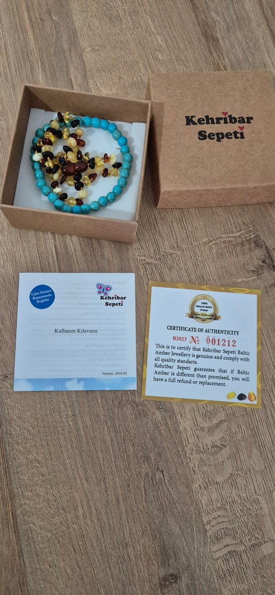 Bebek Kehribar Kolye - Görsel 2