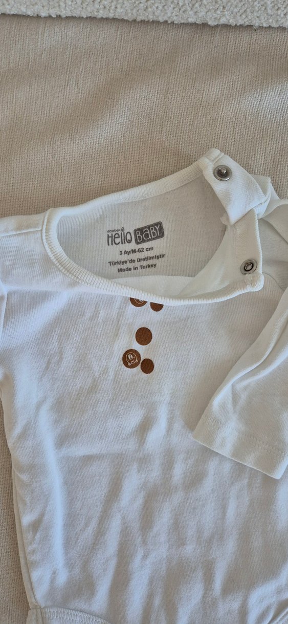 Bebek Erkek Pamuklu Puantiyeli 3'lü Takım - Görsel 2