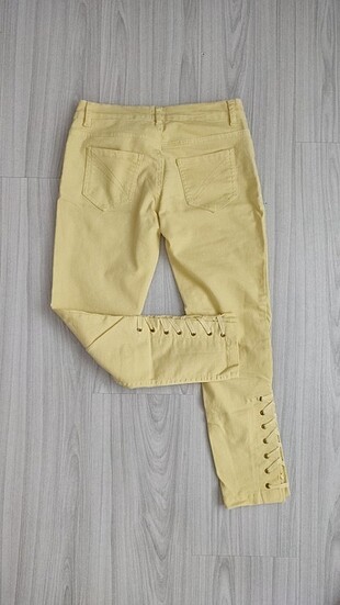 l Beden sarı Renk Kot Pantolon 