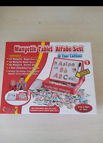 Manyetik Tablet Alfabe Seti