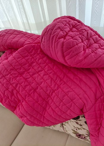 Kız Çocuk Pembe Fermuarlı Mont - Görsel 3