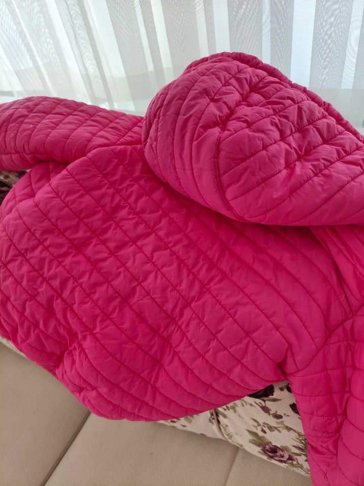 Kız Çocuk Pembe Fermuarlı Mont - Görsel 3