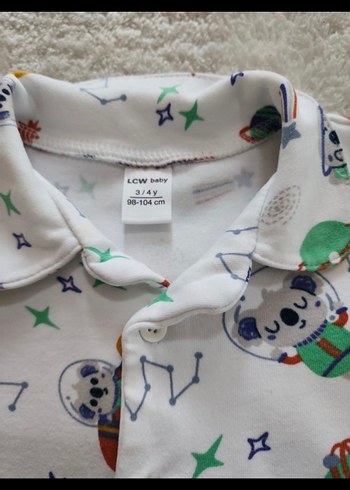 LC Waikiki Renkli Baskılı Erkek Çocuk Pamuk Pijama Takımı