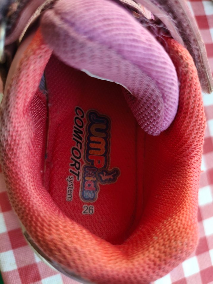 Kız Çocuk Pembe Bağcıklı Cırt Cırtlı Spor Ayakkabı - Görsel 2