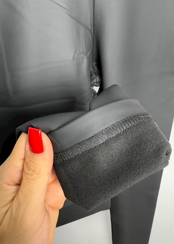 Siyah Midi Spor Tayt - Görsel 3