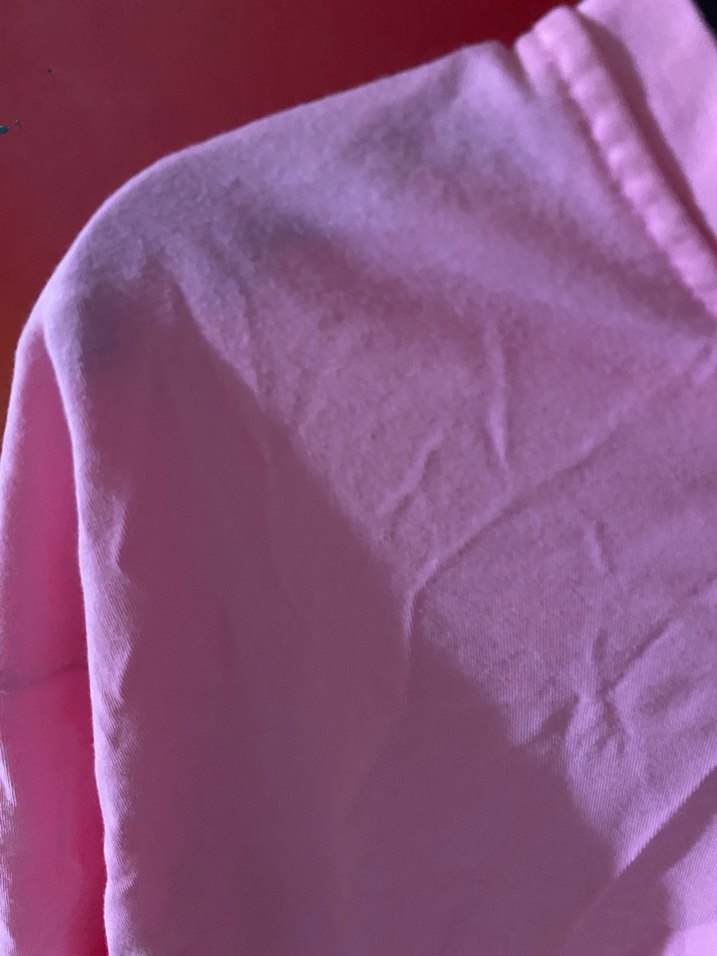 Düğmeli Pembe Kısa Kollu Kadın Tişört - Görsel 3