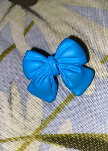 Mavi Fiyonk Detaylı küpe - Görsel 2