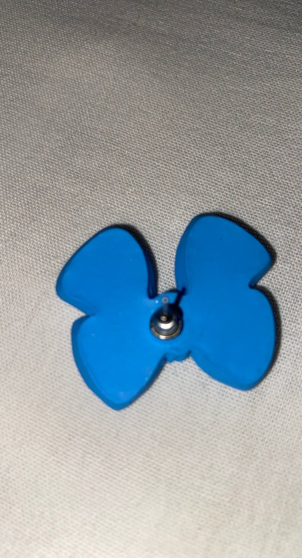 Mavi Fiyonk Detaylı küpe - Görsel 3